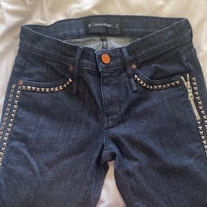 Calvin Rucker- dark denim with studding sz24